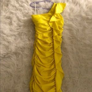Yellow prom dress
